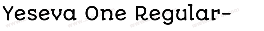 Yeseva One Regular字体转换